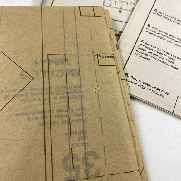 McCall's Crafts M5441 Apron Kitchen Essentials Sewing Pattern Organizer UNCUT FF - Picture 11 of 11